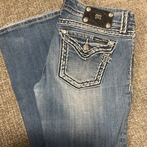Miss Me Distressed Blue Boot Cut Jeans